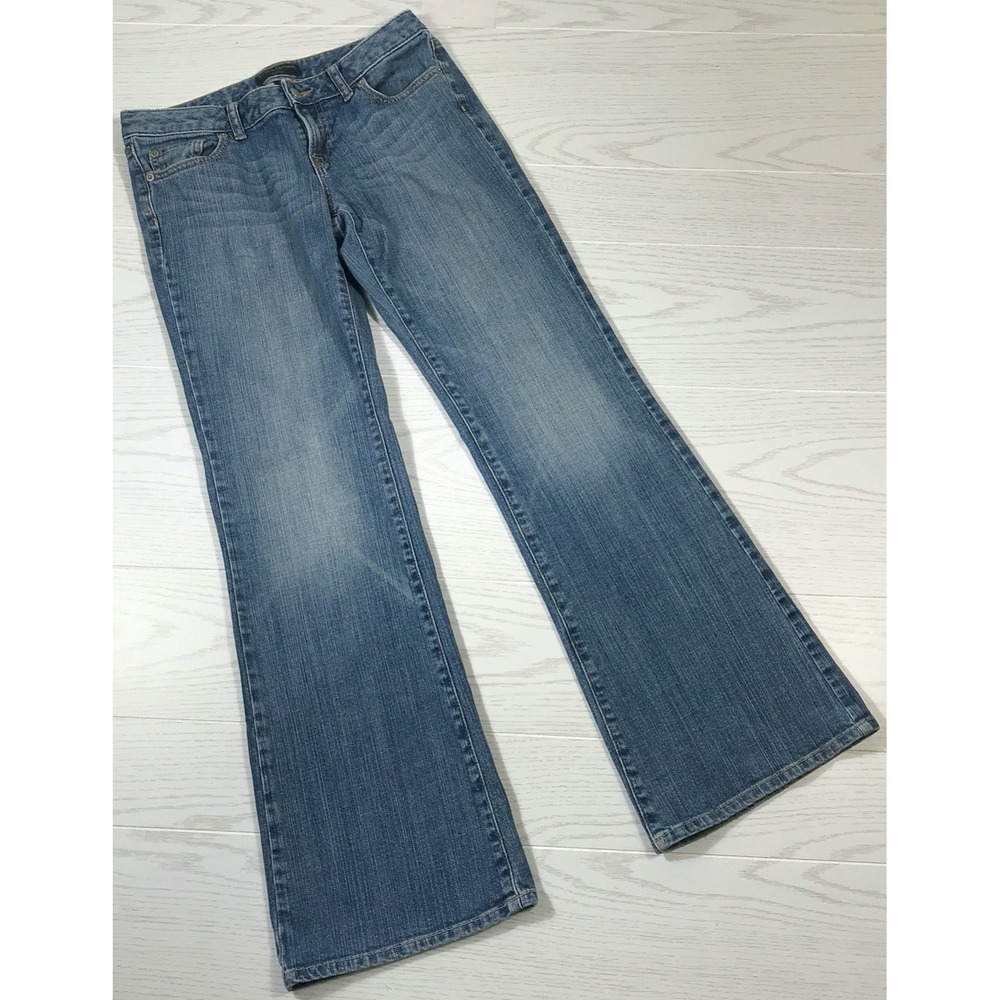 Y2K Banana Republic Bootcut Jeans Women's 4/27 Faded Blue Denim Cotton Low Rise